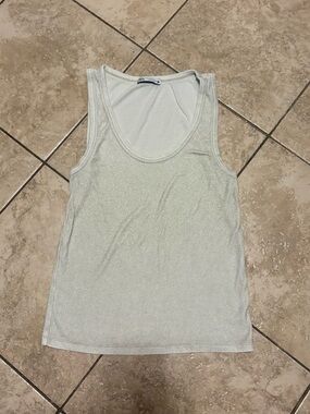 Zara Sparkle Cream Tank Top